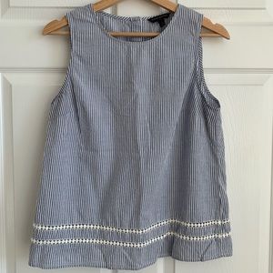 Banana Republic Striped Sleeveless Top